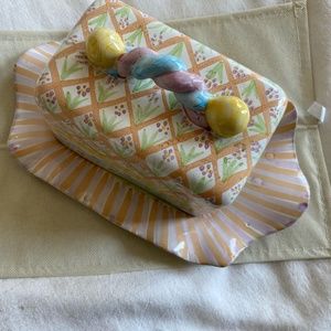 MACKENZIE CHILD BUTTER DISH